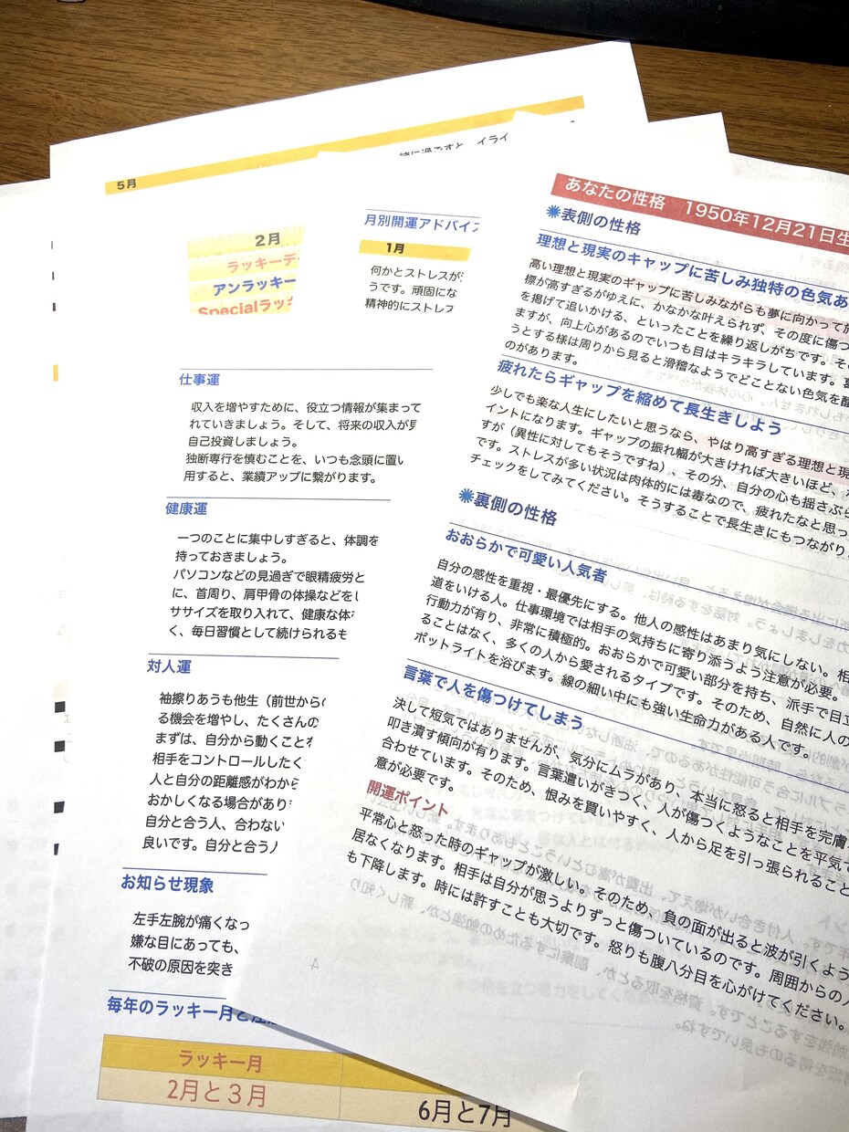 詳細！算命学でみる　今年のあなたの運勢ます これ以上詳しくわかりやすい今年の運勢は無い！ イメージ2