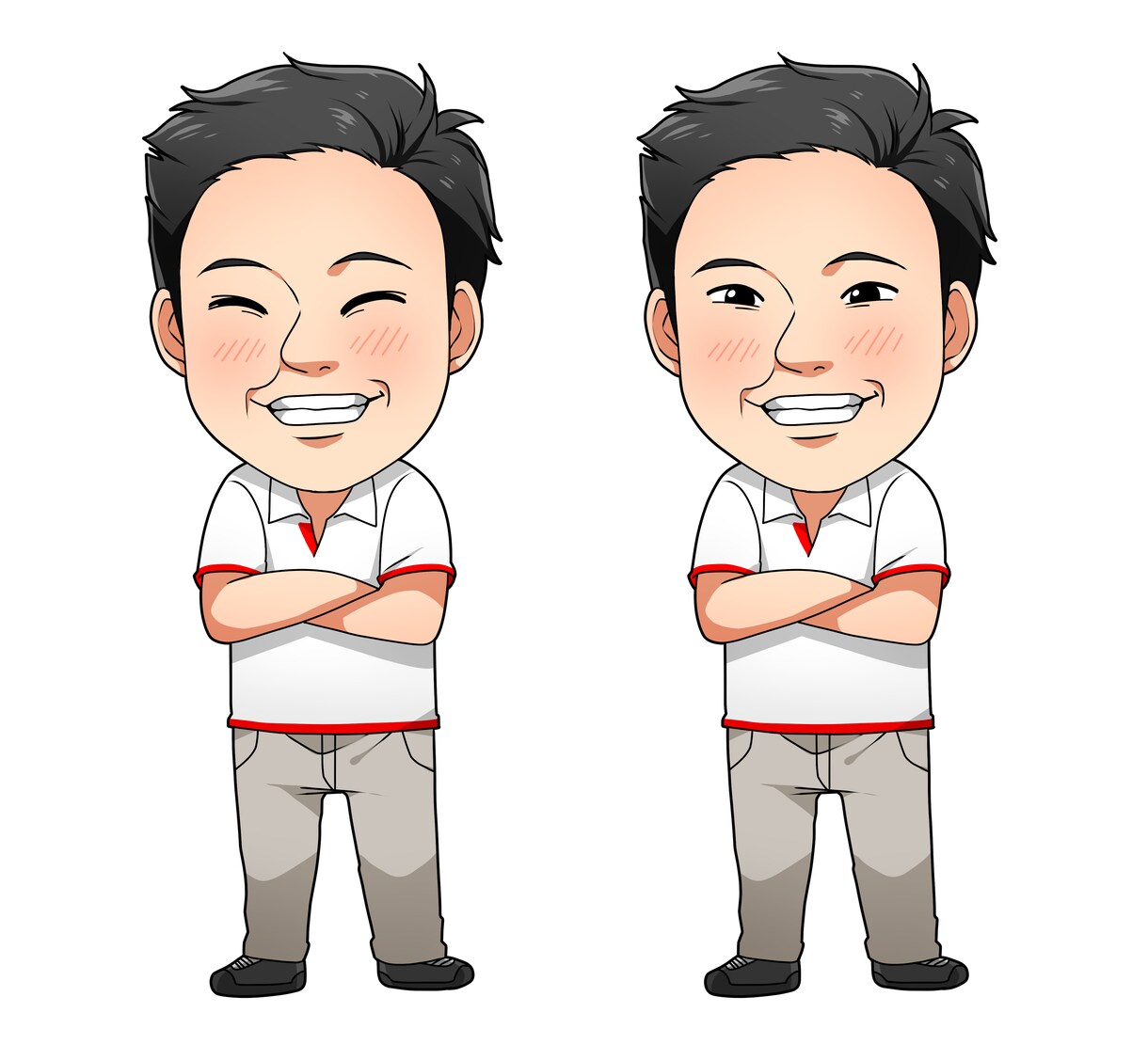 用途多数！リアル寄りデフォルメ似顔絵描きます 結婚式、企業様、インスタ、Xなど…幅広くご使用いただけます。 イメージ1