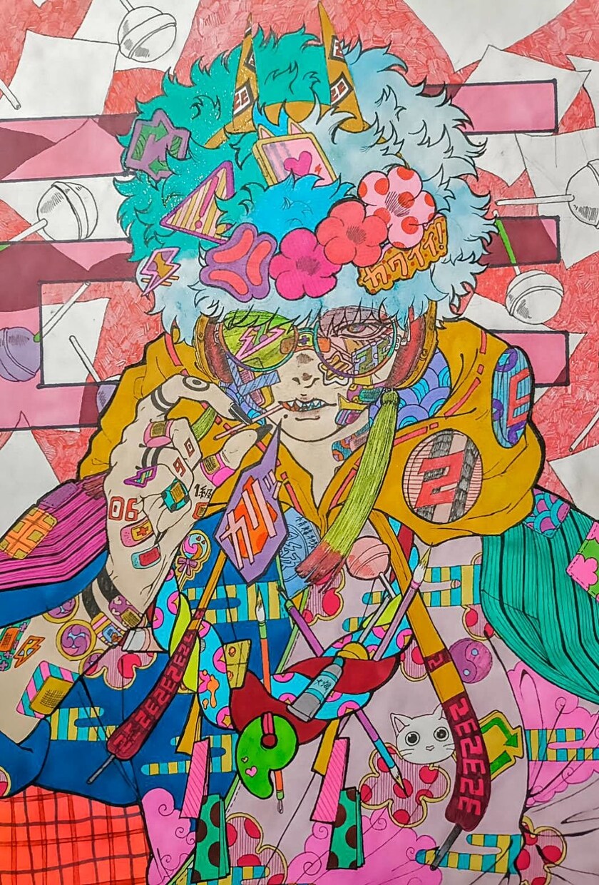 昔風のような個性的な絵を描きます アナログならではの絵をここに!観賞用の原画やデータなど! イメージ2