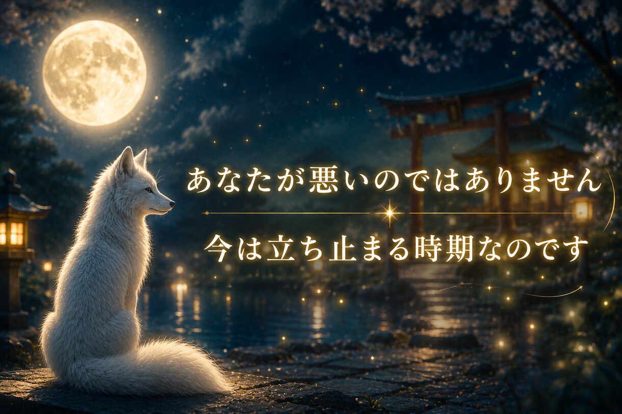 白狐が導く今必要な答えをお伝えします 恋愛・仕事・金運・人間関係など 迷いの中にいるあなたへ イメージ3