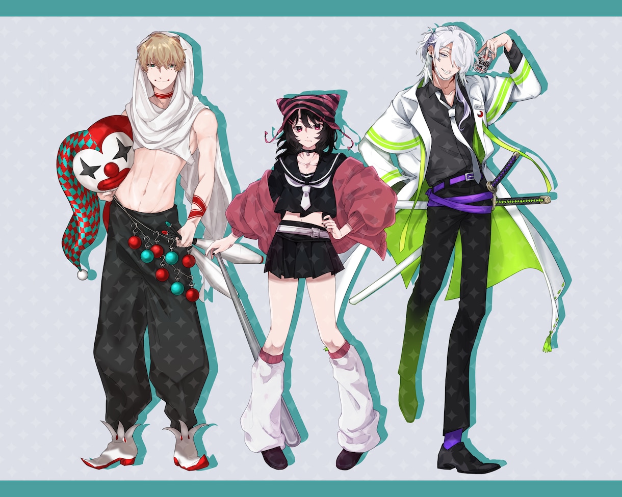 魅力的なTRPG/Vtuber立ち絵描きます TRPG/動画/ゲーム、相談次第で対応します！ イメージ4