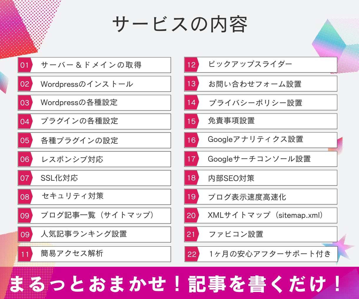 期間限定価格！WordPressをすぐ始められます 稼げるブログの難しい初期設定をプロコーダーに全部おまかせ！ イメージ3