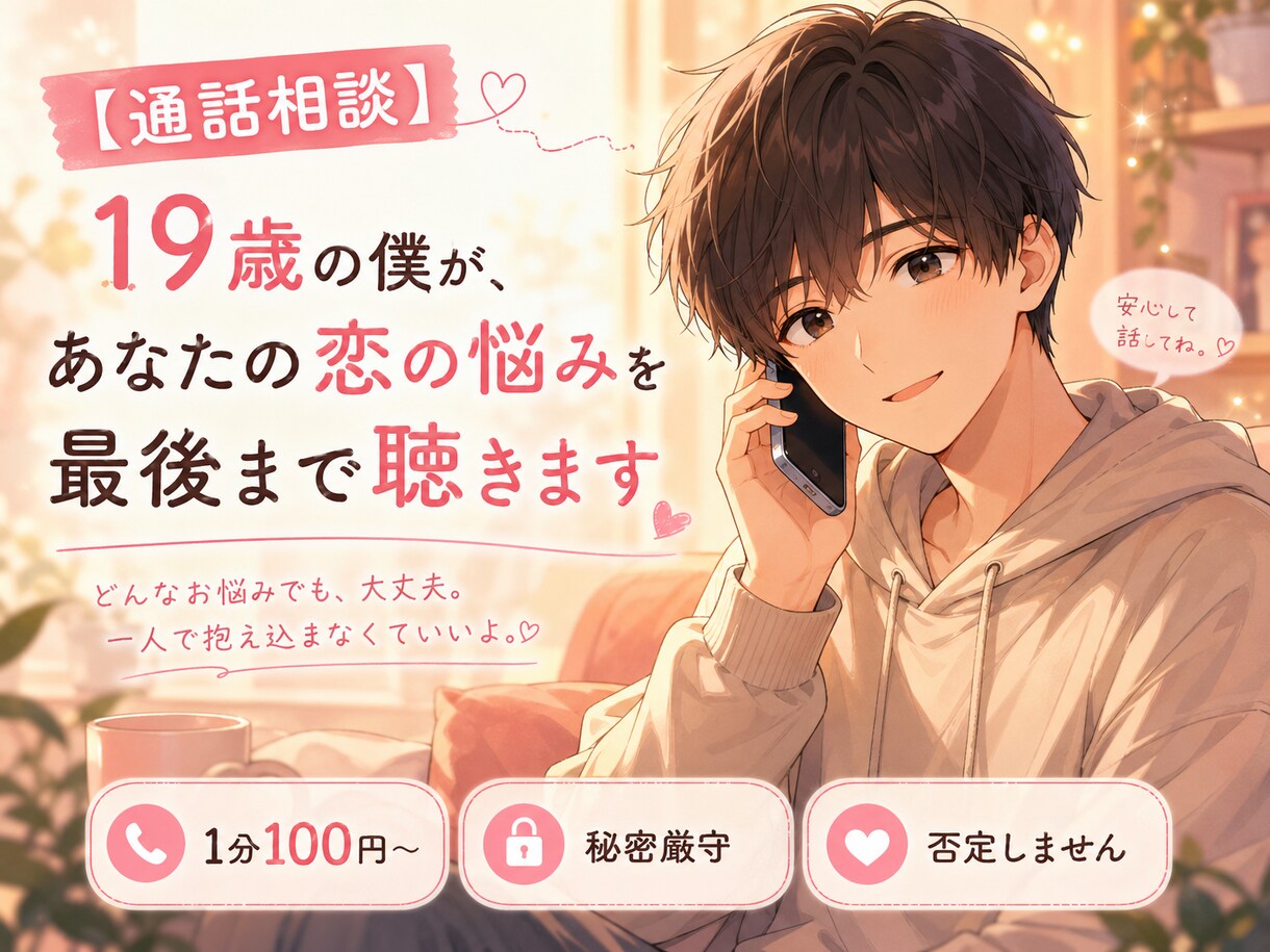 裏切りを経験した19歳が、恋の悩み聞きます 誰にも言えない恋の悩み、ここで吐き出しませんか？ イメージ1