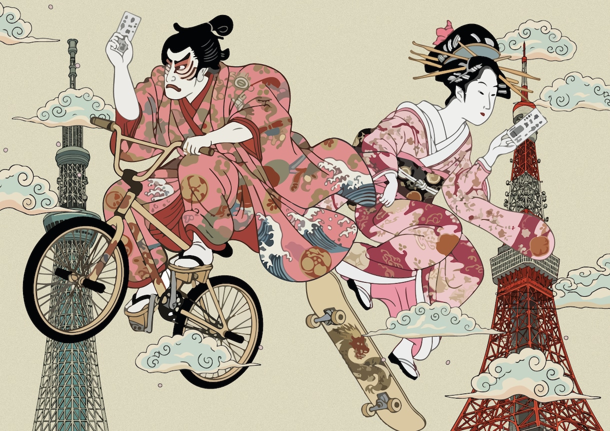 オリジナルの浮世絵風イラスト制作します 実績600件以上！伝統と遊び心を融合した浮世絵風イラスト制作 イメージ1