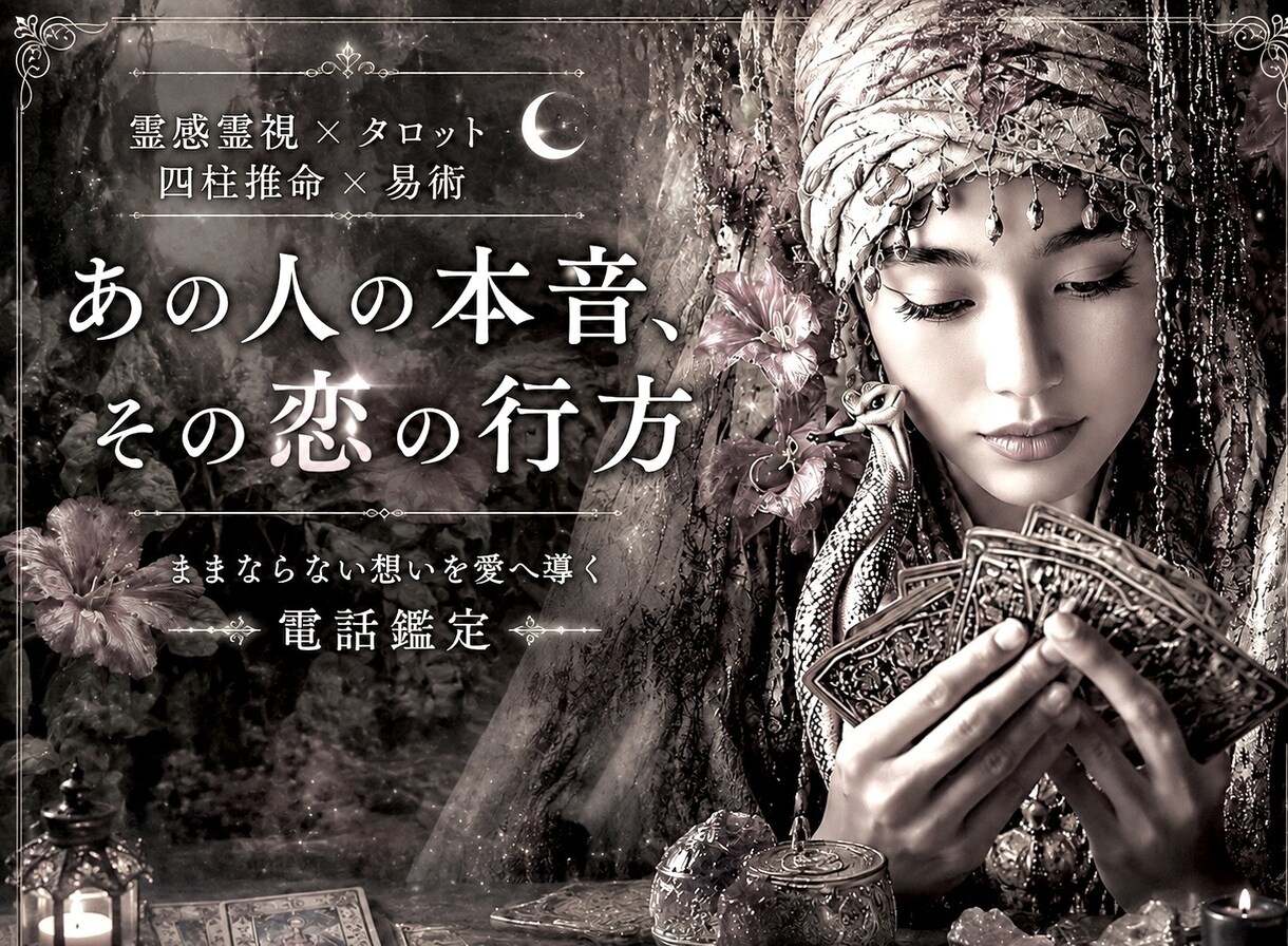 霊感霊視&占術で恋愛深層・お相手の本音を占います 【ままならない想いを愛へ導く✨電話鑑定】癒しの恋愛占い空間へ イメージ2