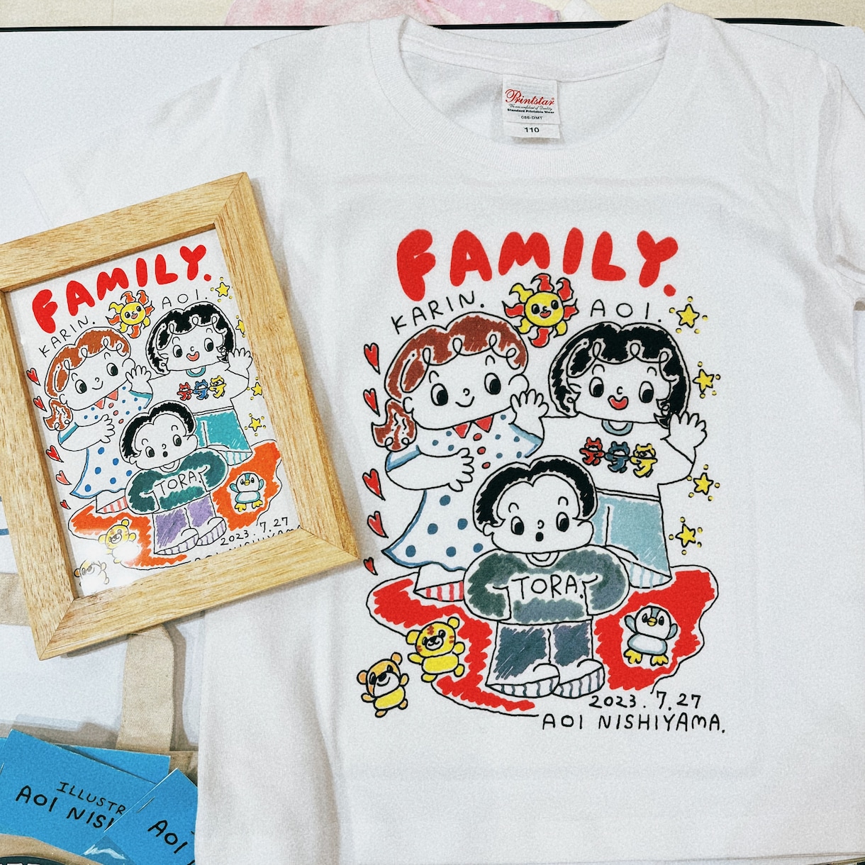 記念日等の贈り物に!額付き似顔絵を描きます 「福岡PARCO」でも活躍中のイラストレーター。 イメージ7