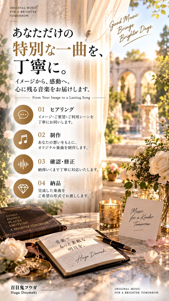 あなただけのオリジナル曲作りますます YouTube・配信・SNS向け対応 イメージ9