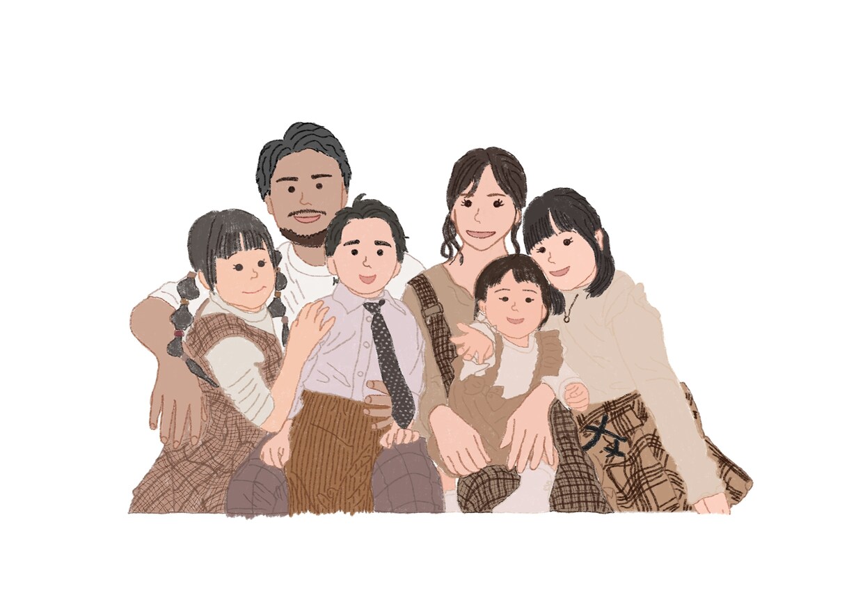 お写真を元にあたたかみのあるイラストを描きます 特別なお祝いや何気ない日常の瞬間をイラストにしませんか？ イメージ3