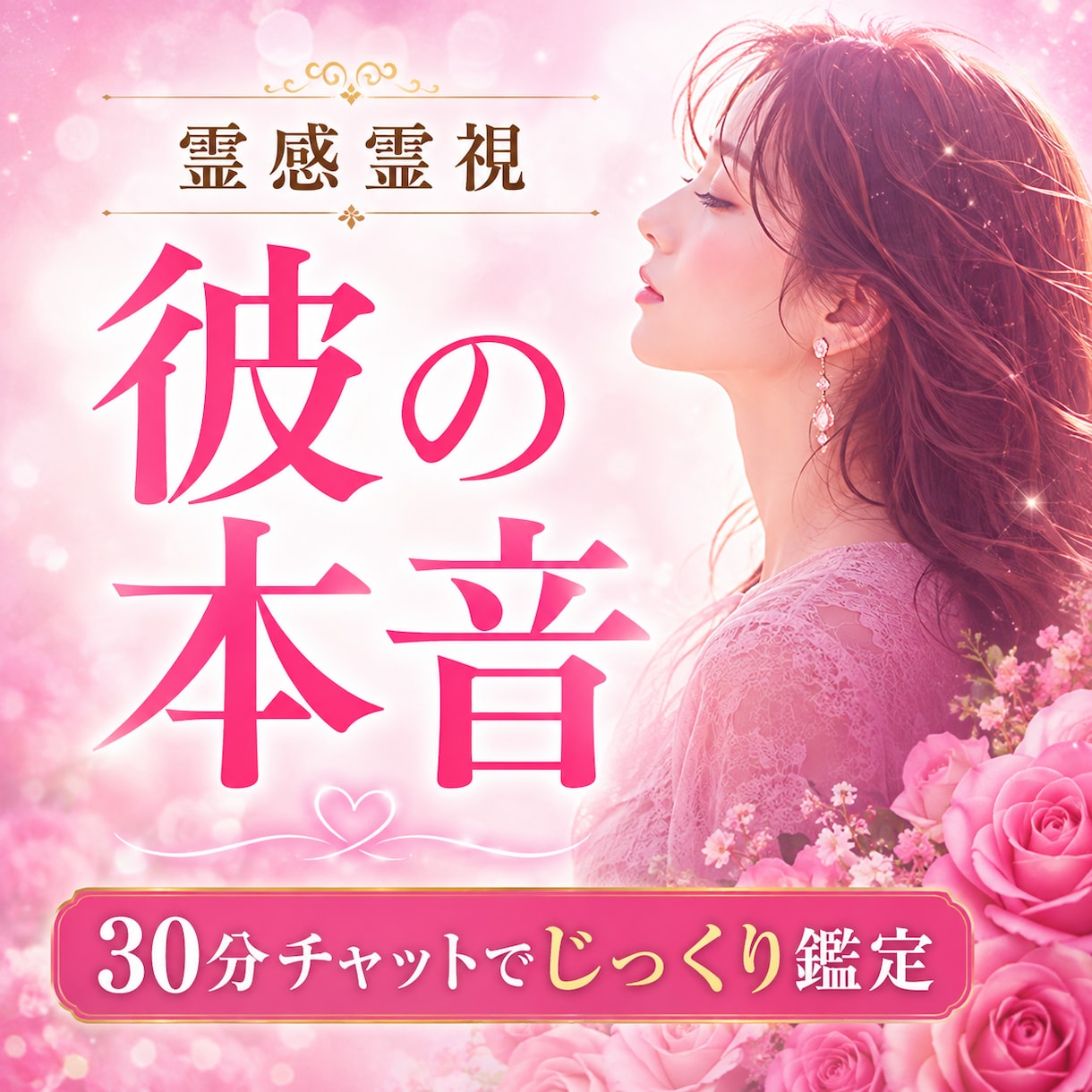 30分チャット♡霊感霊視で彼の本音を視ます 質問し放題♡彼の気持ち・未来・復縁まで深く丁寧に読み解きます イメージ1