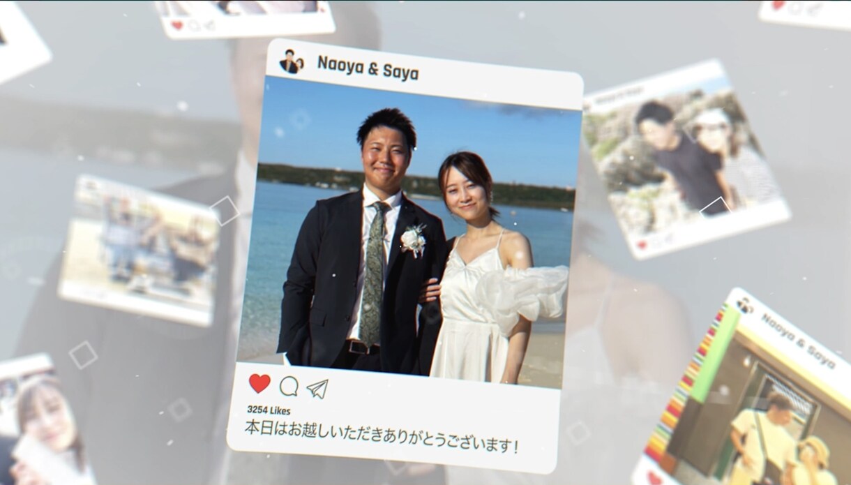 結婚式オープニングムービー作成します おしゃれな結婚式オープニングムービー作成します！ イメージ1