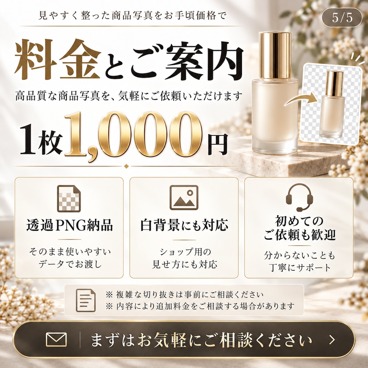 ネットショップの商品写真を背景透過します 商品写真1枚からOK！先着3名様1,000円 イメージ5
