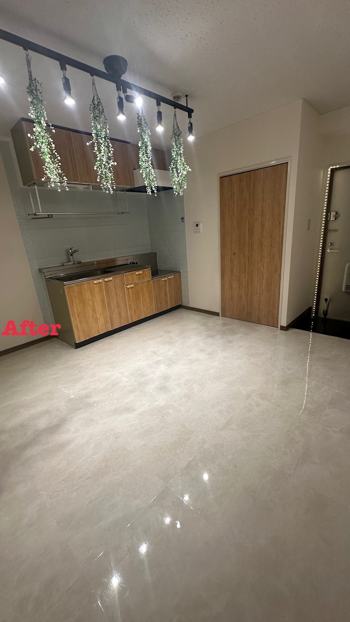 リフォーム相談。格安でホテル風にする方法を教えます 30〜50万円程度で実現する大理石風床と効果的な照明 イメージ2