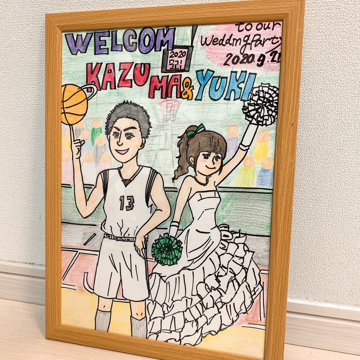 結婚式ウェルカムボード手描きします ポップな感じで可愛く仕上げます 大切な日に心を込めて イメージ2
