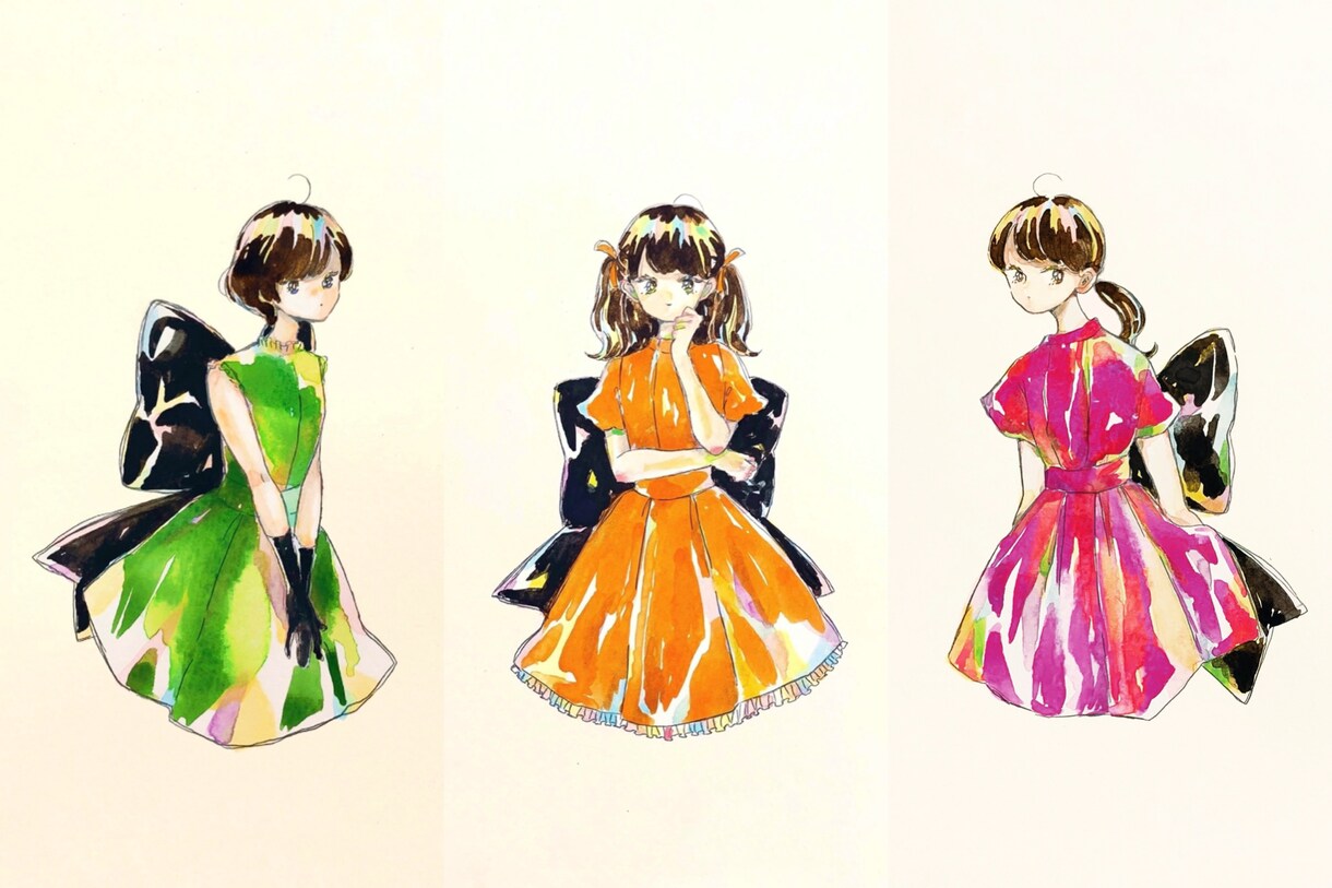 女の子、女性描きます ＊頂いたイメージを基に創作女子を描きます！＊ イメージ3