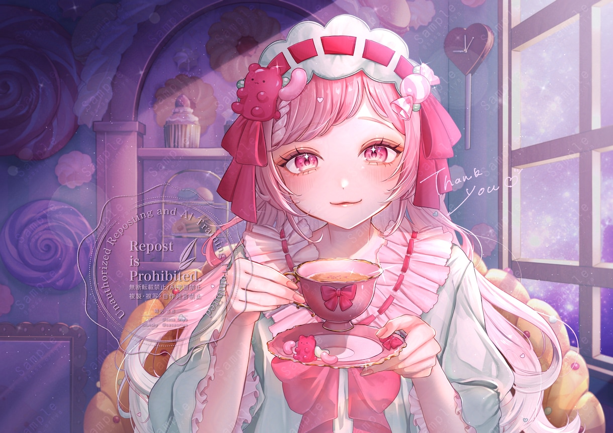 パッと目を惹くときめくようなイラストを制作致します YouTubeや配信用サムネイル、返礼品等描かせて頂きます！ イメージ10