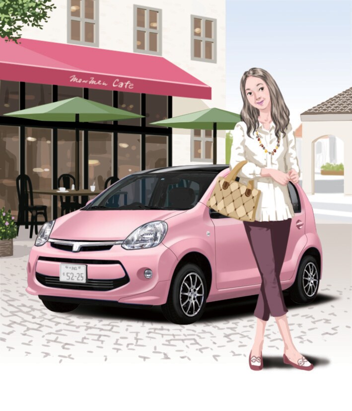 愛車とオーナー様の2ショットを絵にします 人生を共に過ごす愛車と貴方を素敵なイメージの肖像画に。 イメージ5