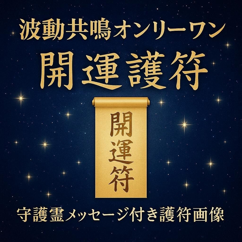先着5名1000円！世界で一つだけの護符を授けます 金運・対人運が停滞している方へ｜守護霊導きの開運護符 イメージ1