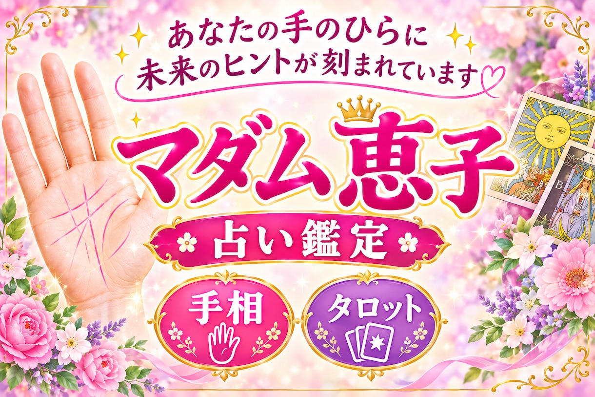 手相からあなたの魅力と未来を読み解きます 貴方の心を元気にするお手伝いをします。 イメージ2