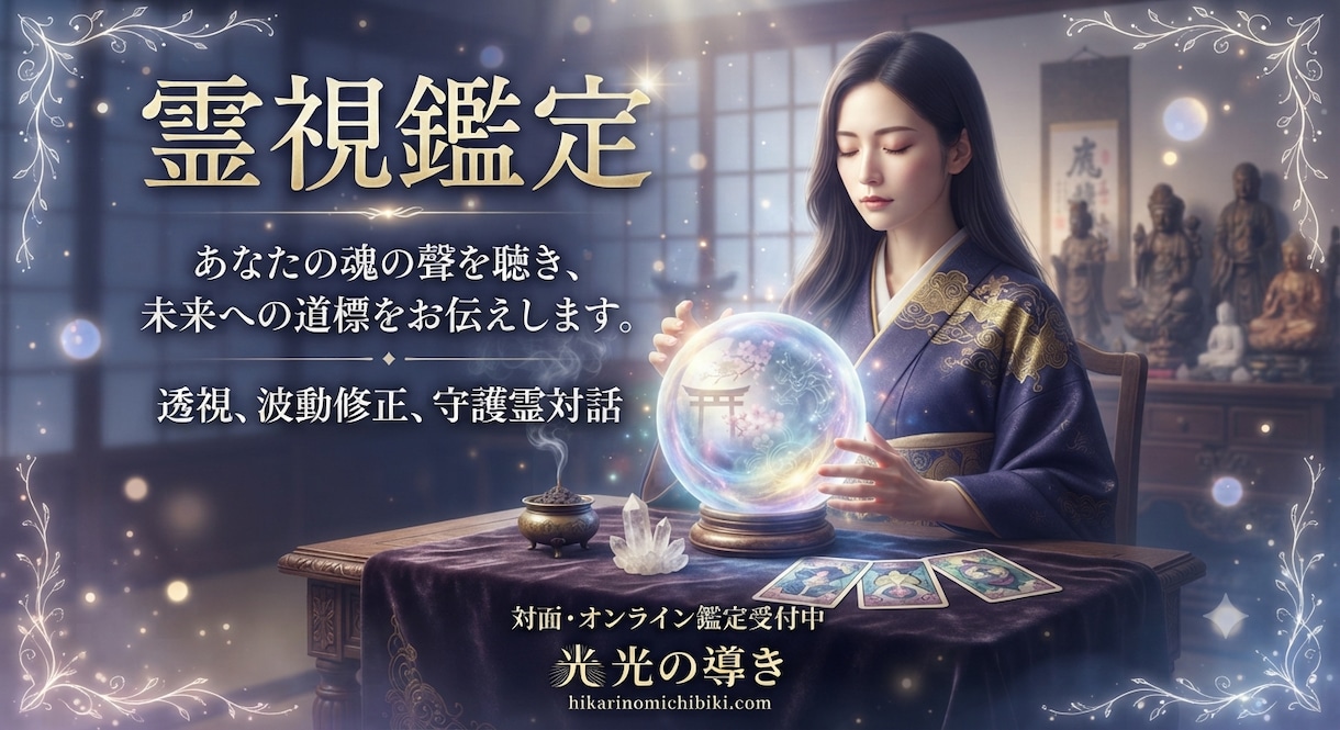 霊視で人生を読み解きます｜お悩みに寄り添います これからの人生や今の状況を、丁寧に読み解きます イメージ1