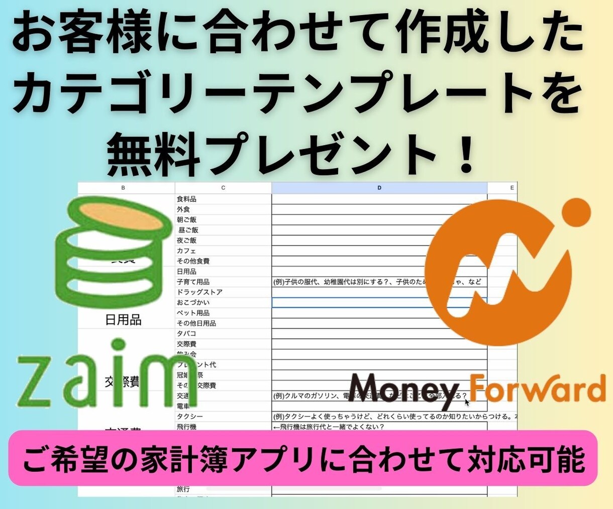 意味ある家計簿に大変身！改善点をアドバイスします 【家計簿テンプレ配布】キャッシュレス対応！使い方レクチャー イメージ4