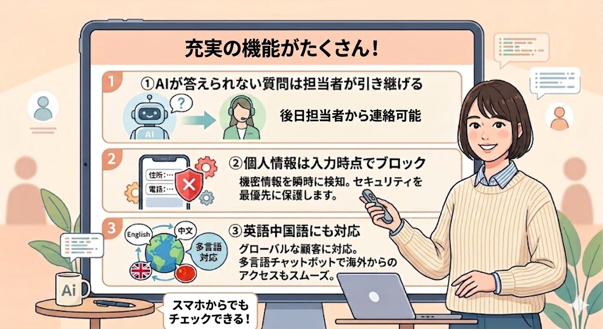 管理画面付LINE AIボットを開発・設置します 面倒な返信を24時間AIに丸投げ。管理画面で会話も把握 イメージ2