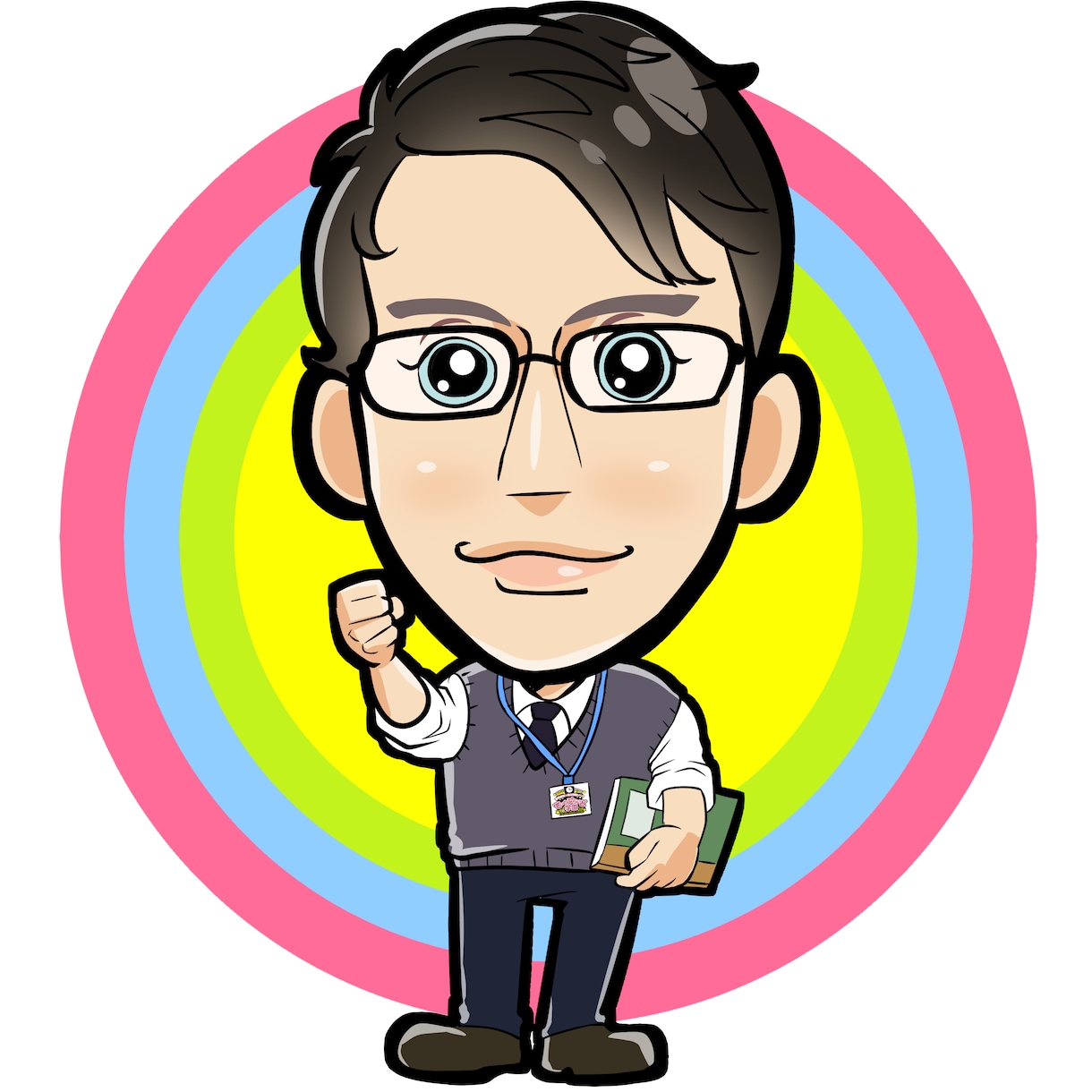 アイコンに！個性が光るミニキャラ制作します 親しみやすく個性が光るイラストでSNSやブログの魅力をアップ イメージ3