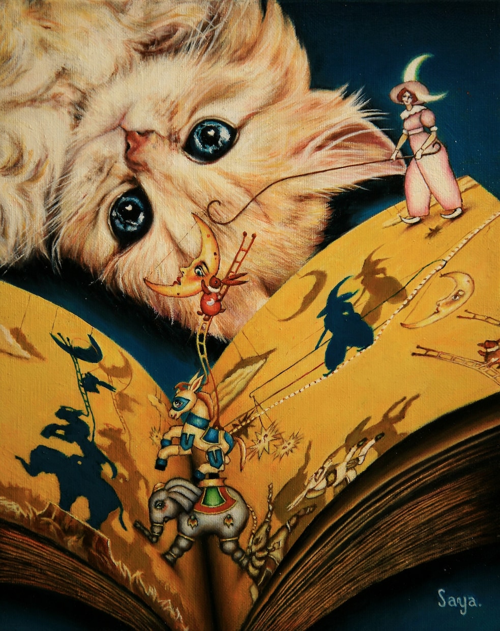 プロの画家が《物語を感じるアート》を油絵で描きます 表紙絵やジャケット画やご家族の記念絵画をお任せください イメージ3