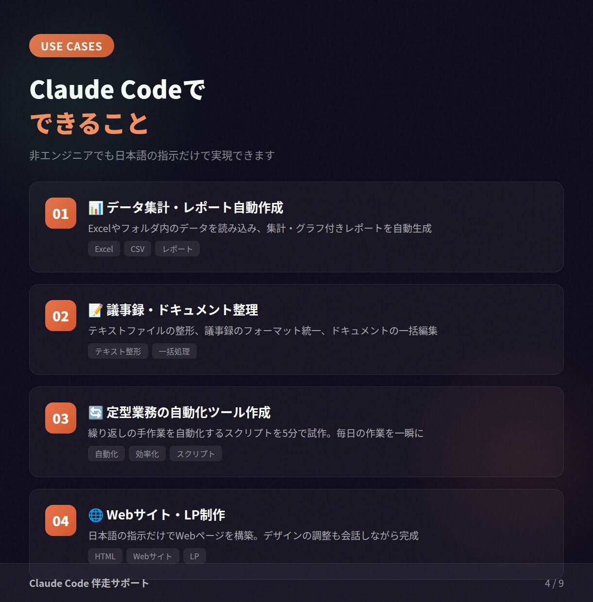 初心者向けにClaudeCodeの使い方を教えます 非エンジニア向け！始め方を教え、黒いターミナル画面も伴走 イメージ5