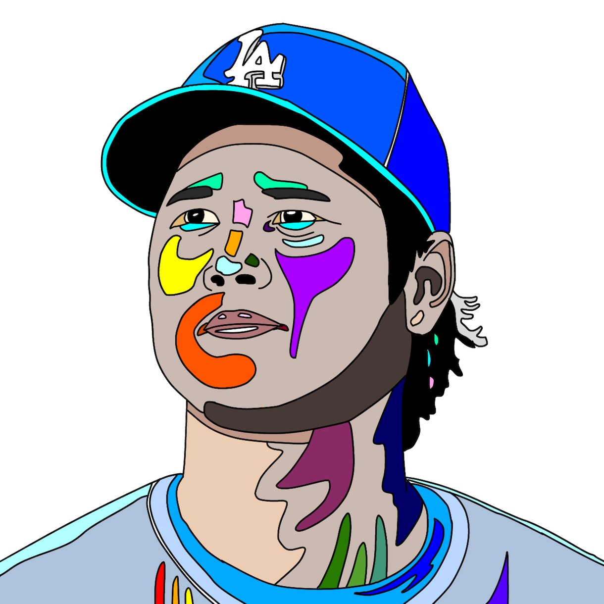 他にない！リアルでカラフルな似顔絵描きます リアルだけど、他にない目を引く似顔絵かきます！ イメージ2