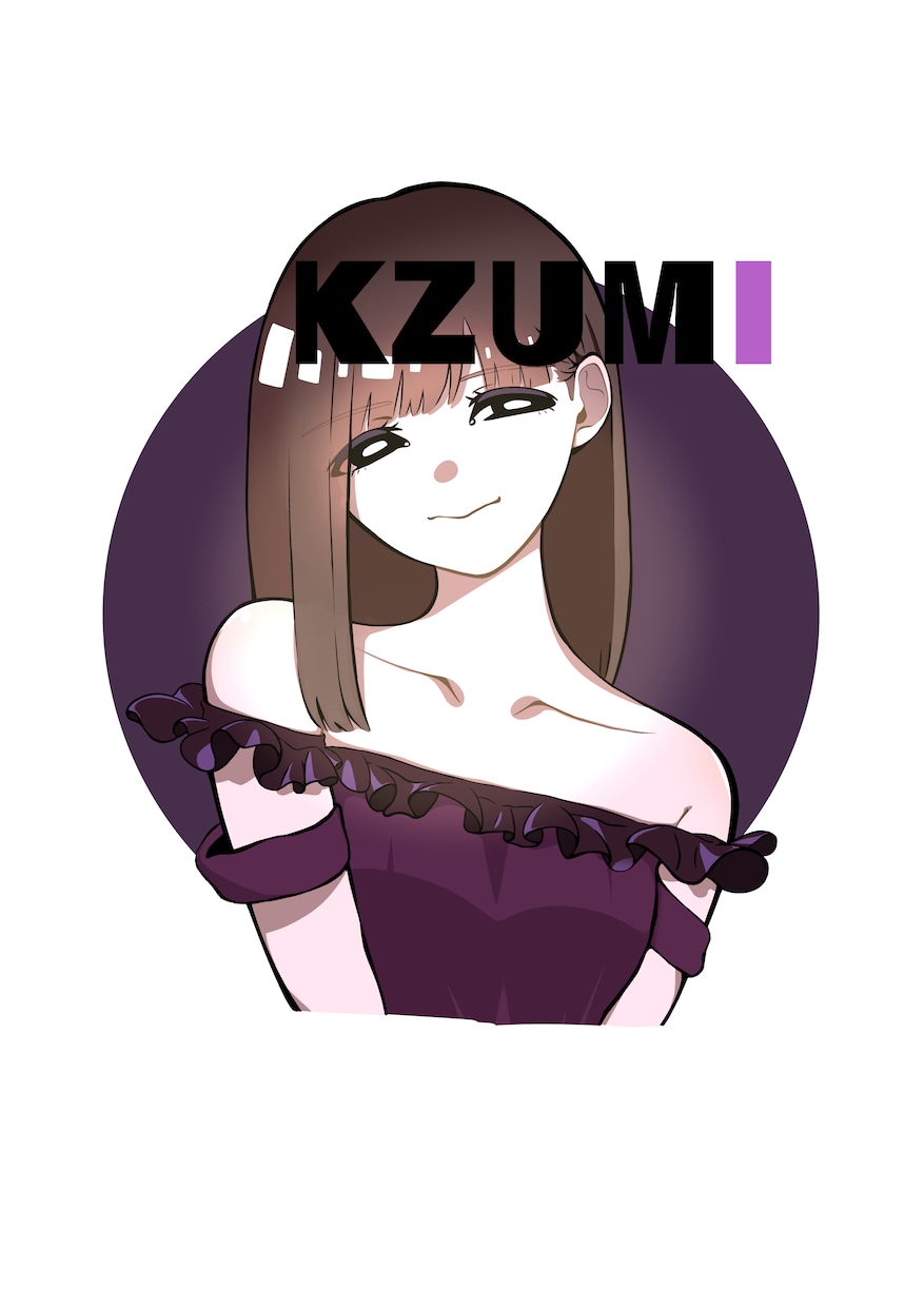 キャッチーな絵柄のアイコン制作いたします あなたの特徴や名前をお入れできます｡ イメージ1