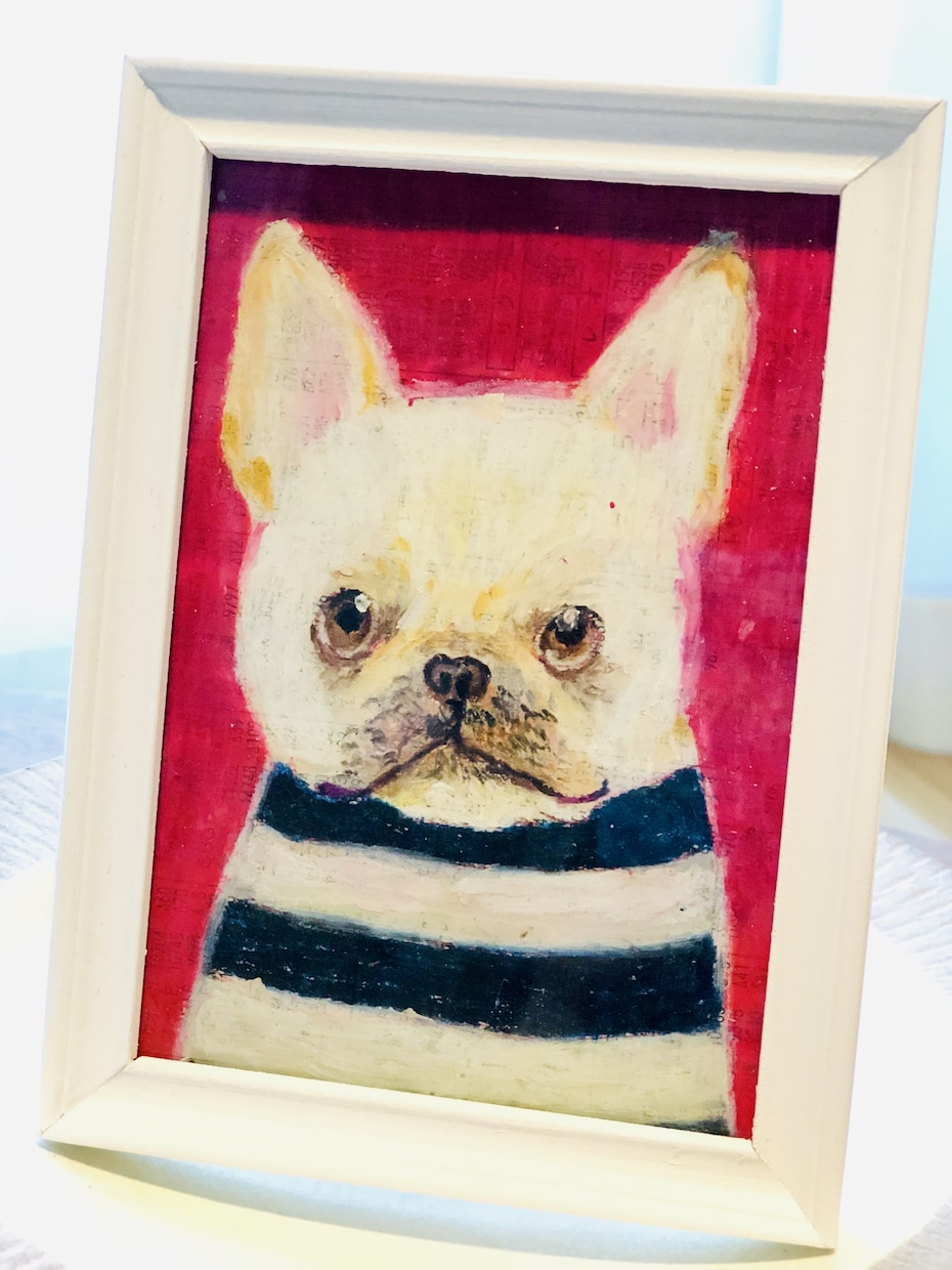 アートで可愛いペットの似顔絵をクレヨンで描きます 世界で一つ、可愛い似顔絵を飼い主様やプレゼントしたい方へ イメージ3