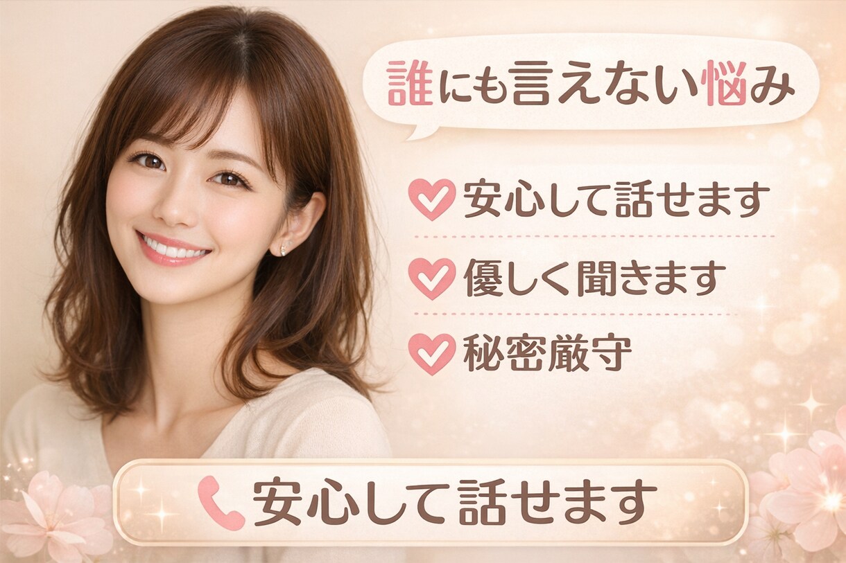 ただ誰かと話したい方、聞きます スナック、ラウンジ経験あり♡恋愛相談、雑談 イメージ1