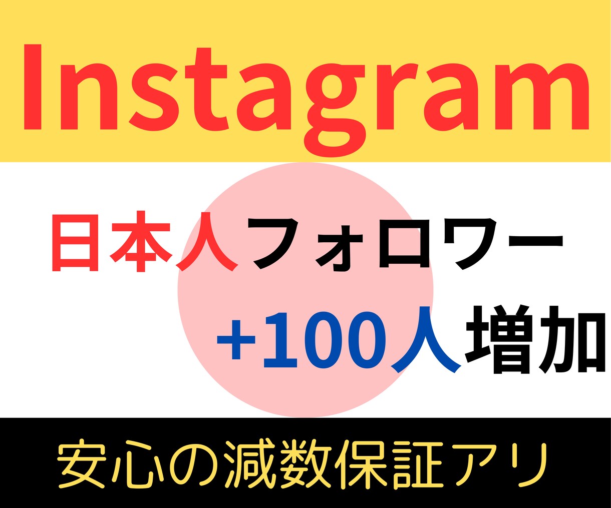 Instagram日本人フォロワー増やします 日本人のフォロワーを100人増やします！ イメージ1
