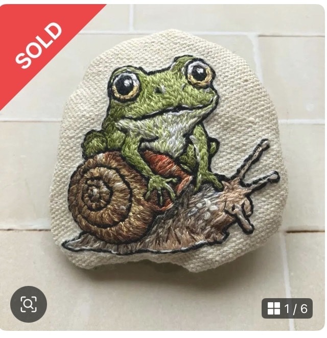 あなたの絵を世界にひとつの手刺繍にます その絵、消える前に刺繍で残しませんか イメージ1