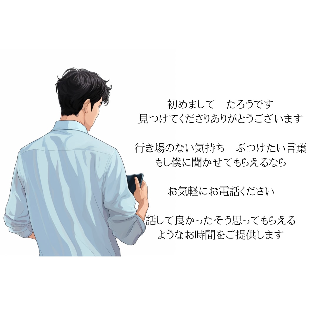 気が楽に、話して良かったと思える時間をご提供します | 誰でも良いから聞いて欲しいというあなたへ イメージ2