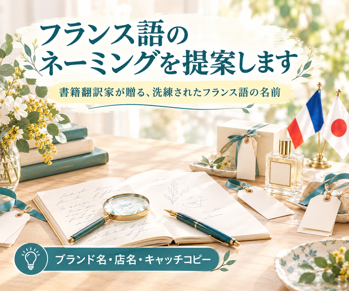 フランス語のネーミングを提案しますます 書籍翻訳家が贈る、洗練されたフランス語の名前 イメージ1