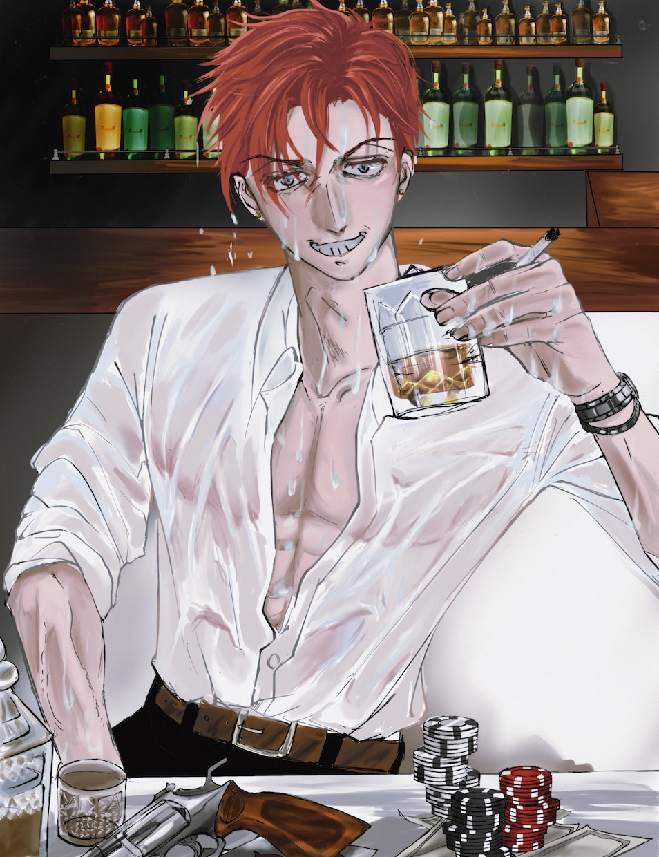 男性のアイコン描きます セクシーな絵柄でカラフルに描きます! イメージ1