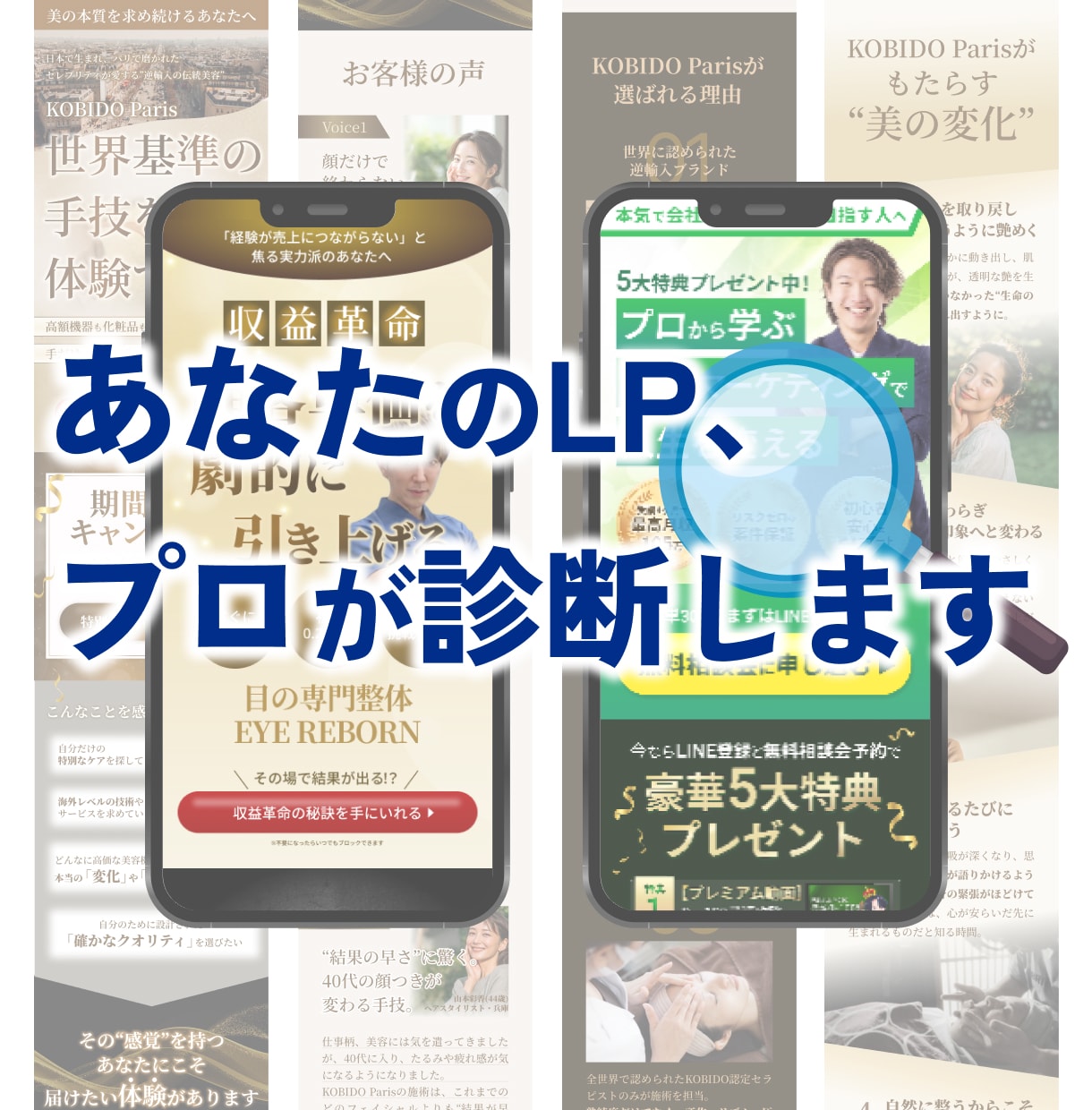 あなたのLPの改善ポイントをプロが診断しますます LPを作ったのに・・・成果から逆算して改善ポイントを伝えます イメージ1