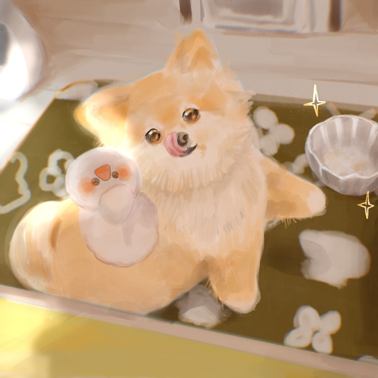 しあわせな雰囲気の愛犬・愛猫ちゃん描きます ふわふわな毛並みをかわいく再現！大事な家族の誕生日などに！ イメージ6