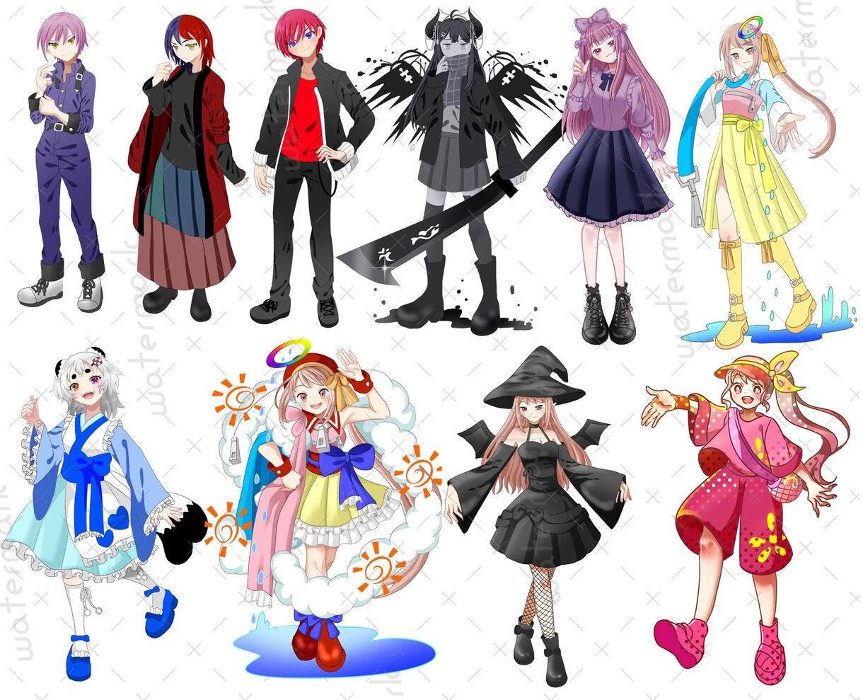 かわいい・かっこいい立ち絵を制作します オリジナル立ち絵を心を込めて制作いたします！ イメージ5