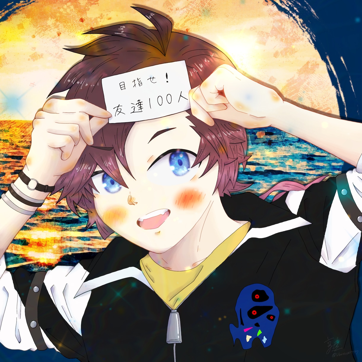 水彩タッチな一枚絵を描きます 現役芸術大学生　アイコン・ヘッダー・サムネ使用OK！ イメージ8