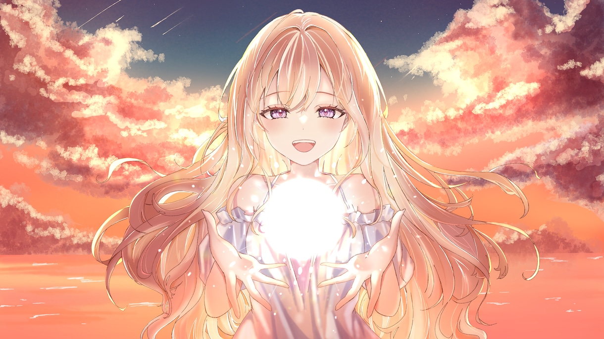 一枚絵、MVイラストなど目を惹くキャラを描きます 歌ってみた、パネル開け、記念、サムネ、特典など対応中です！！ イメージ3