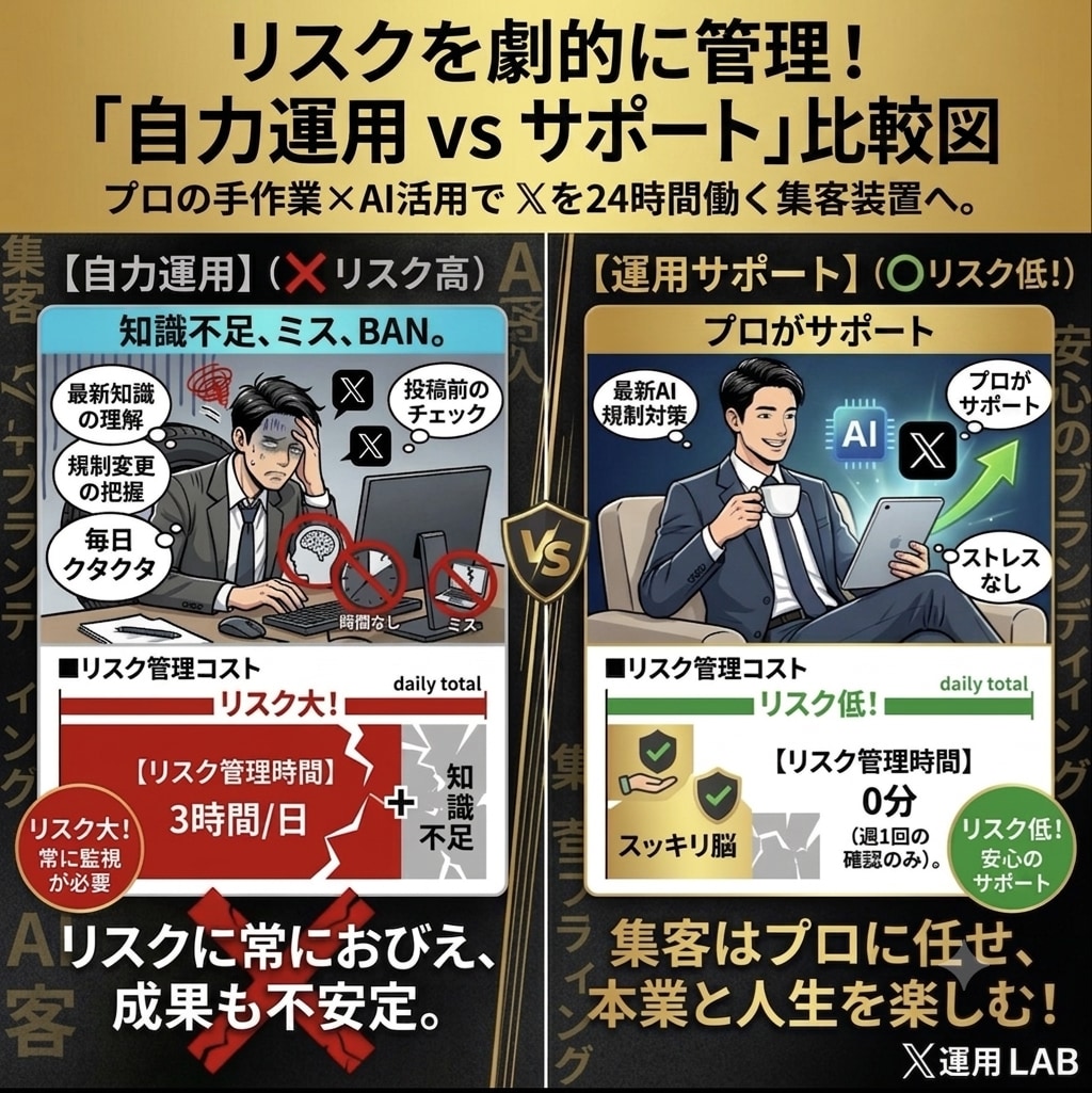 Xインプ制限・シャドウバンの回復対策サポートします 今どこで詰まってますか？X運用のDM相談を受付中！ イメージ4
