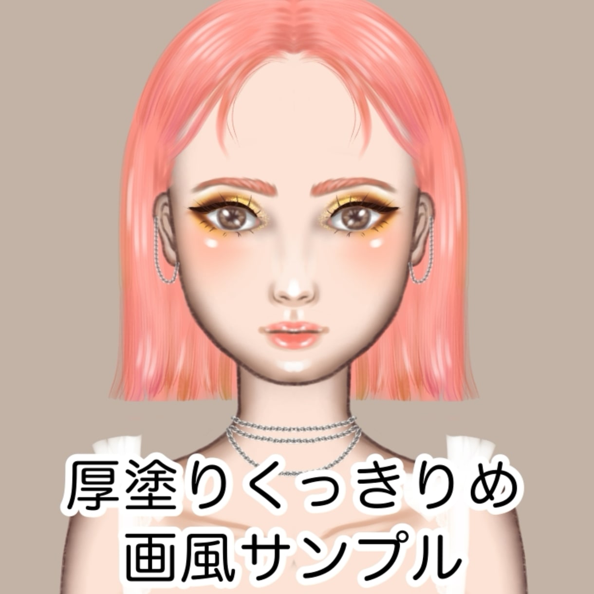 女の子アイコンイラスト描きます ヘアスタイル、メイク、自由！雰囲気だけ伝えてお任せもOK！ イメージ2