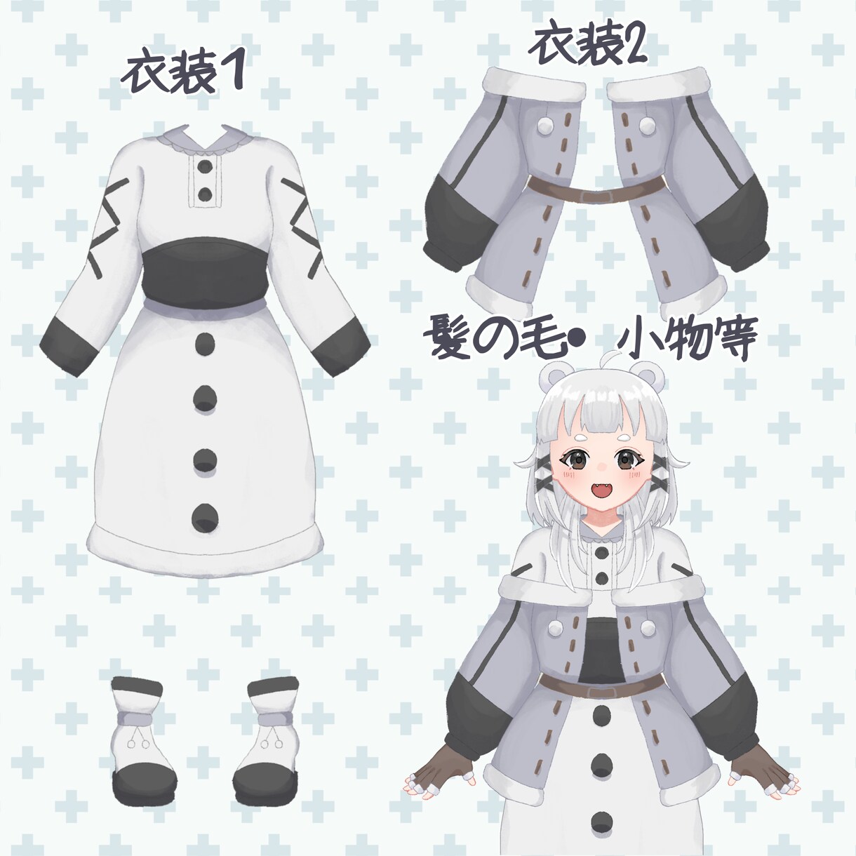 女の子専門の可愛いIRIAM立ち絵を制作します 独自の制作方法で、新衣装・髪型実装がとても簡単になっています イメージ3
