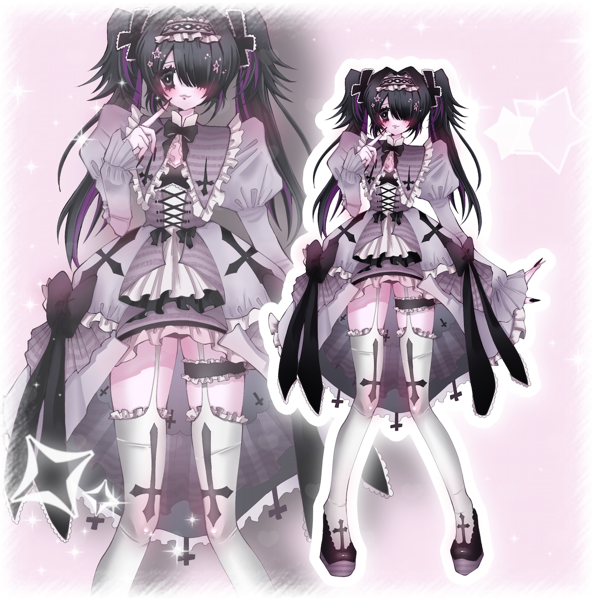 かわいくてかっこいい立ち絵を描きます 細かい装飾や衣装デザインもお任せください❣️❣️ イメージ1