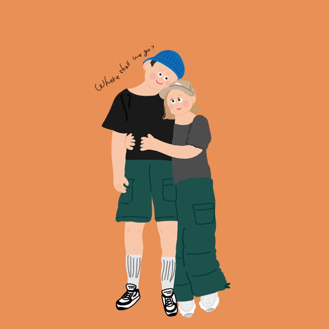 海外風タッチ♡で可愛いイラスト描きます SNS用アイコンや一枚ものイラストならお任せください！ イメージ4