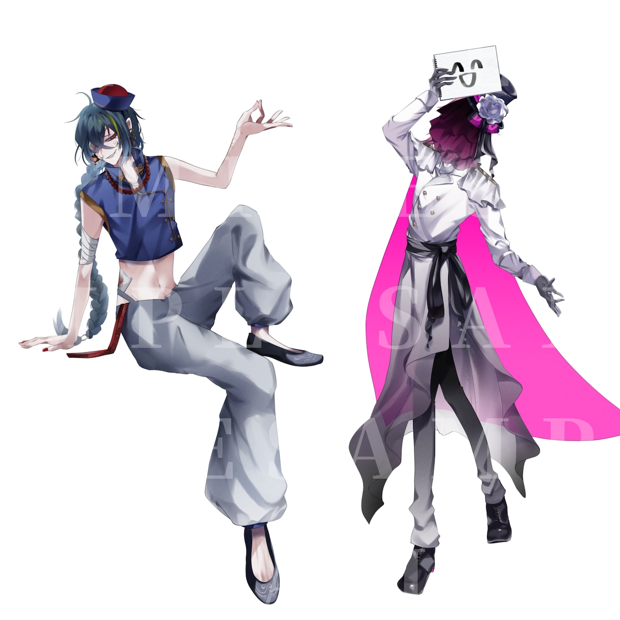 trpg/ゲーム/IRIAM用立ち絵製作致します 【最短3日納品】TRPGやゲーム、配信などにお使い頂けます イメージ3