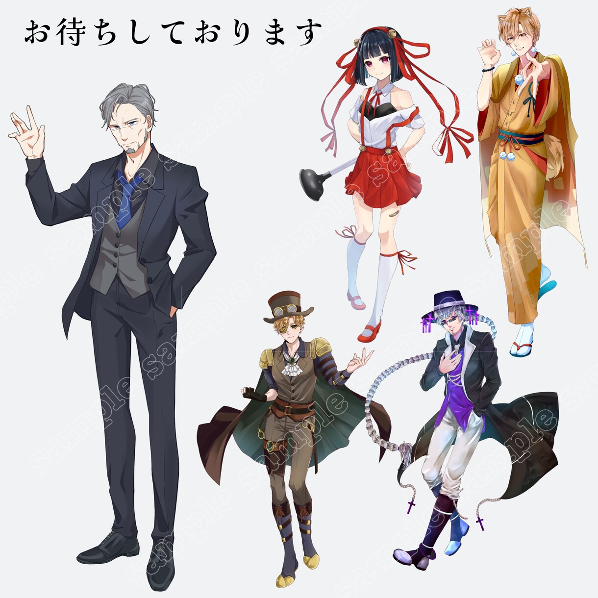 魅力的なキャラクタデザインを致します あなただけの魅力的なキャラクターデザインを行います イメージ7