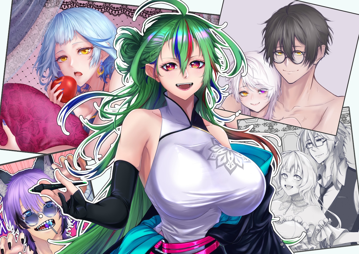 IRIAM用立ち絵受付けております むちむちな女の子。かっこいい子描きます！！ イメージ1